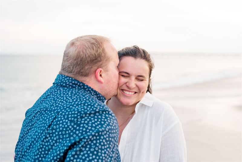 Kisses on the Beach Engagement Session